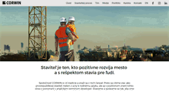 Desktop Screenshot of corwin.sk