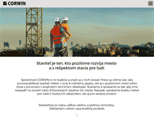 Tablet Screenshot of corwin.sk